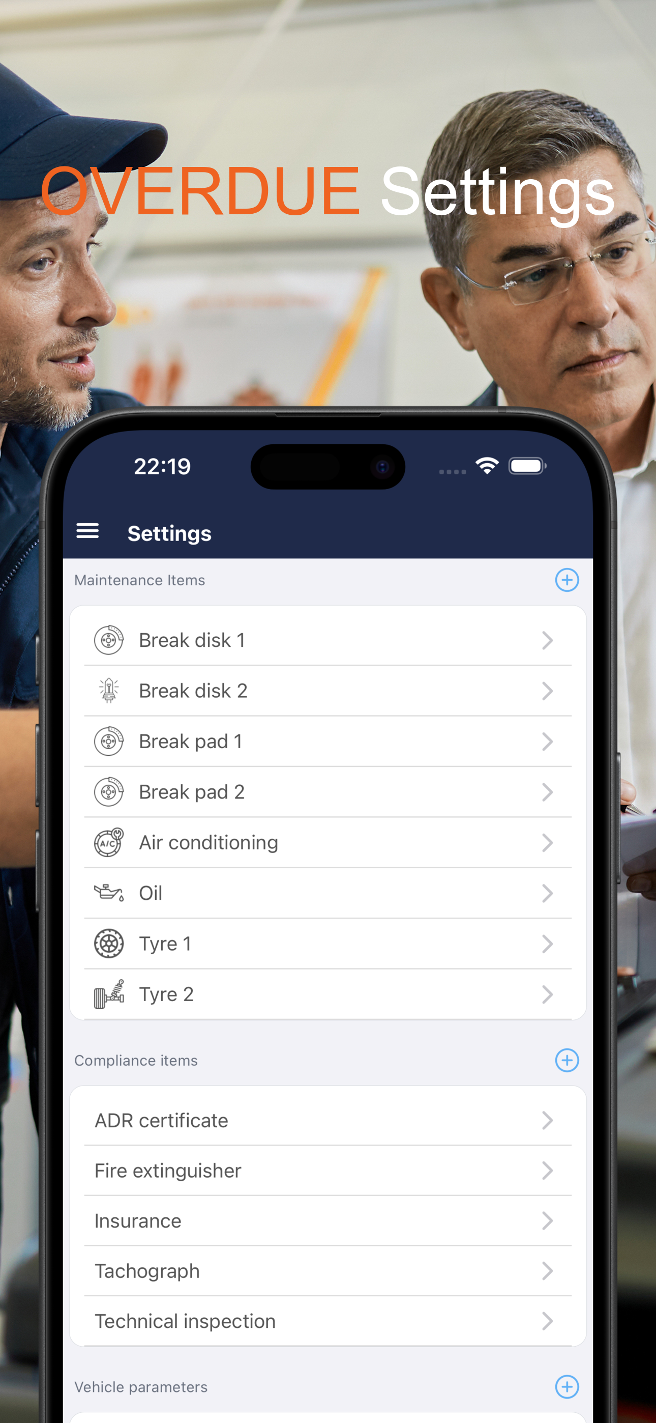 Compliance settings