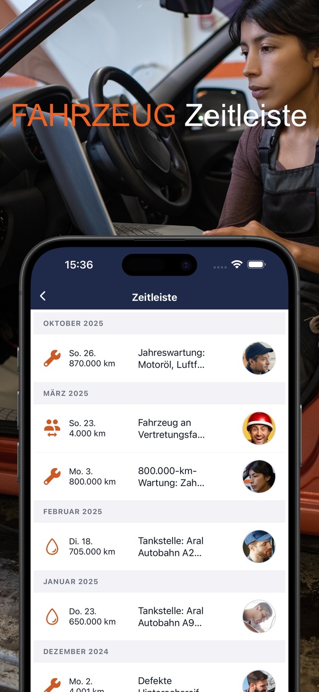 Fahrzeugchronik mit Mängelhistorie