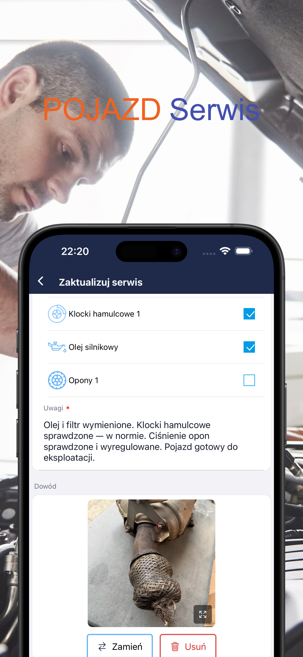 Rejestrowanie serwisu